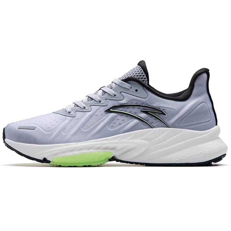 

New Anta Cushioned Anti-Slip Wear-Resistant Breathable Lightweight Low-Top Running Shoes Men s Gray Black 112215587S-4 40.5