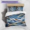 Set Biancheria da Letto Stampata Calcio Argentina 3 Pezzi Copriletto Traspirante Accogliente come Regalo per Inaugurazione Casa o Festa