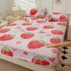 Mother-and-baby Milk Velvet Padded Bedspread with Cotton Padded Single and Double Simmons Bedspread Mattress Protective Cover