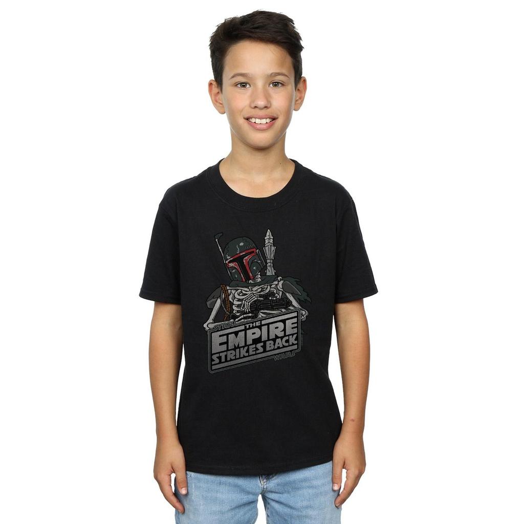 STAR WARS Boys Boba Fett Skeleton T-Shirt