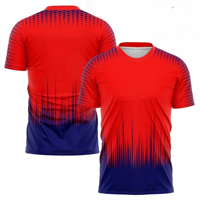 Harajuku Degraded Men's T-shirt, Badminton and Tennis Training Suit