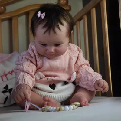 50 cm-es újjászületett baba Maddie teljes szilikonból vagy szövettestből választható szimulációs baba kézzel készített gyönyörű 3D-s festett bőr gyökeres haj Gyerekház Játék baba baba