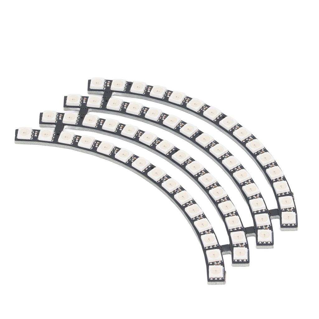 60 Bits LED Lamp Board WS2812 5050 RGB Round Light Module for Home Room Decoration Support Microcont