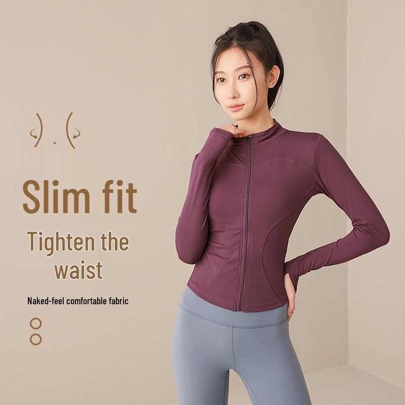 

Women s Quick-Dry Breathable Long-Sleeve Fitness Jacket Small
