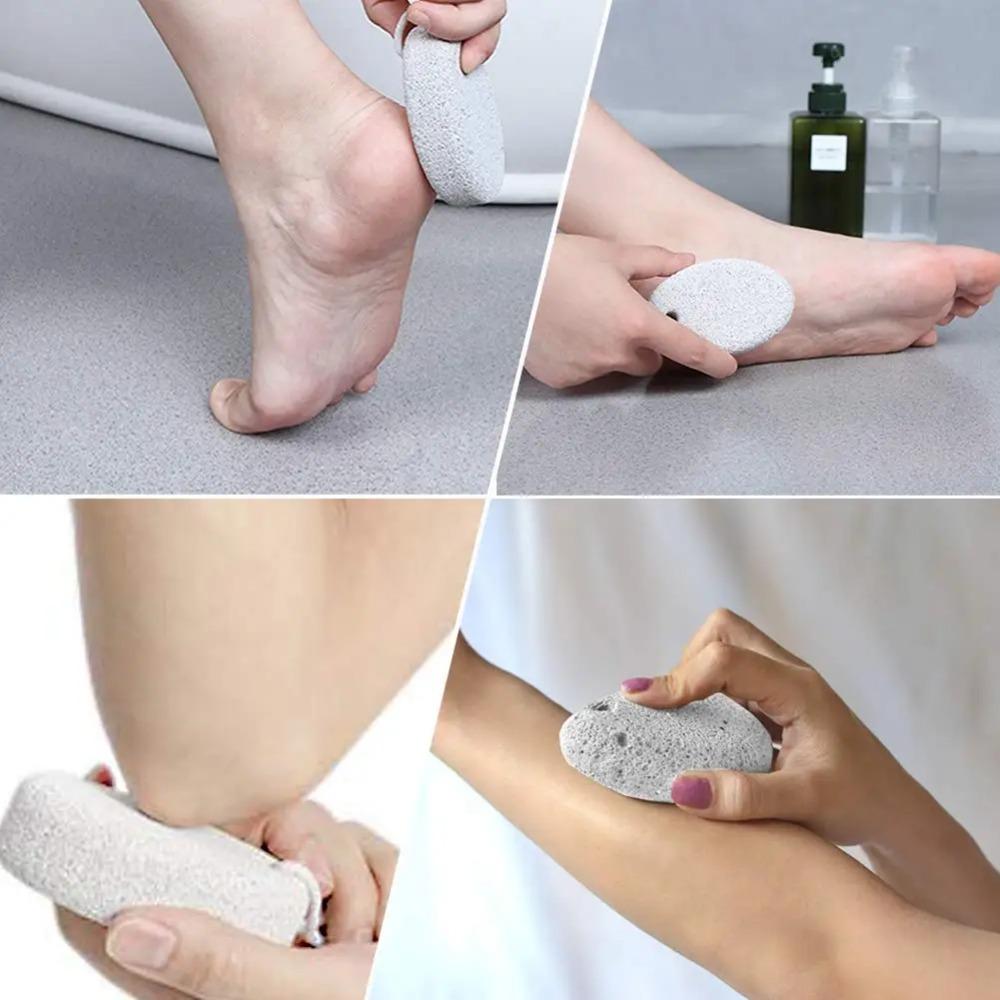 Hard Natural Pumice Stone Feet Elliptical Pedicure Brush New Grinding Foot Stone  Foot Care