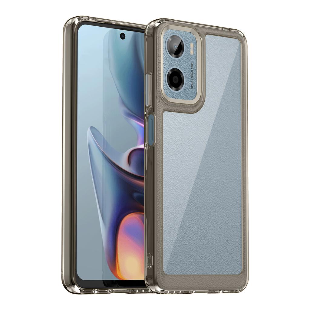 Kolorowe Przezroczyste Etui TPU dla Motorola Moto G05 G15 Power G35 G55 G75 G85 5G E15 Pokrowiec Ochronny Przezroczyste Fundas Coque Capa