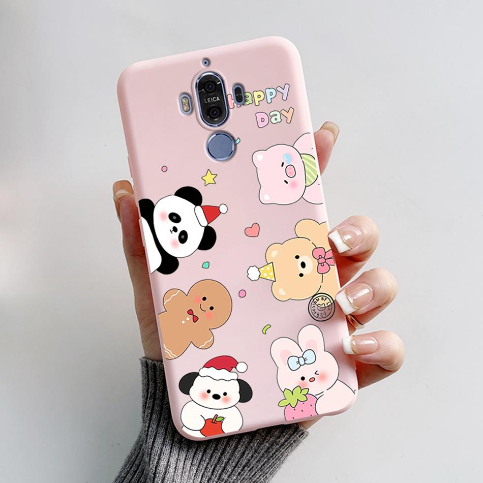Für Huawei Mate 9 Mate9 MHA-L29 MHA-L09 MHA-AL00 Weiche Hülle Niedlicher Bär Cartoon Frosch Bemaltes TPU Handyhülle Schutzhülle Funda