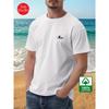T-shirt da uomo con scollo a O, manica corta, stampa, cotone, comoda, da uomo