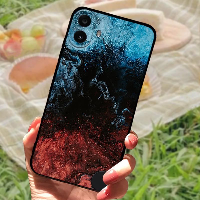 For Nothing CMF Phone 1 Case Soft Silicone Anti-fall Shockproof Black Bumper Coque Protective Cover For Nothing CMF Phone1 Capa