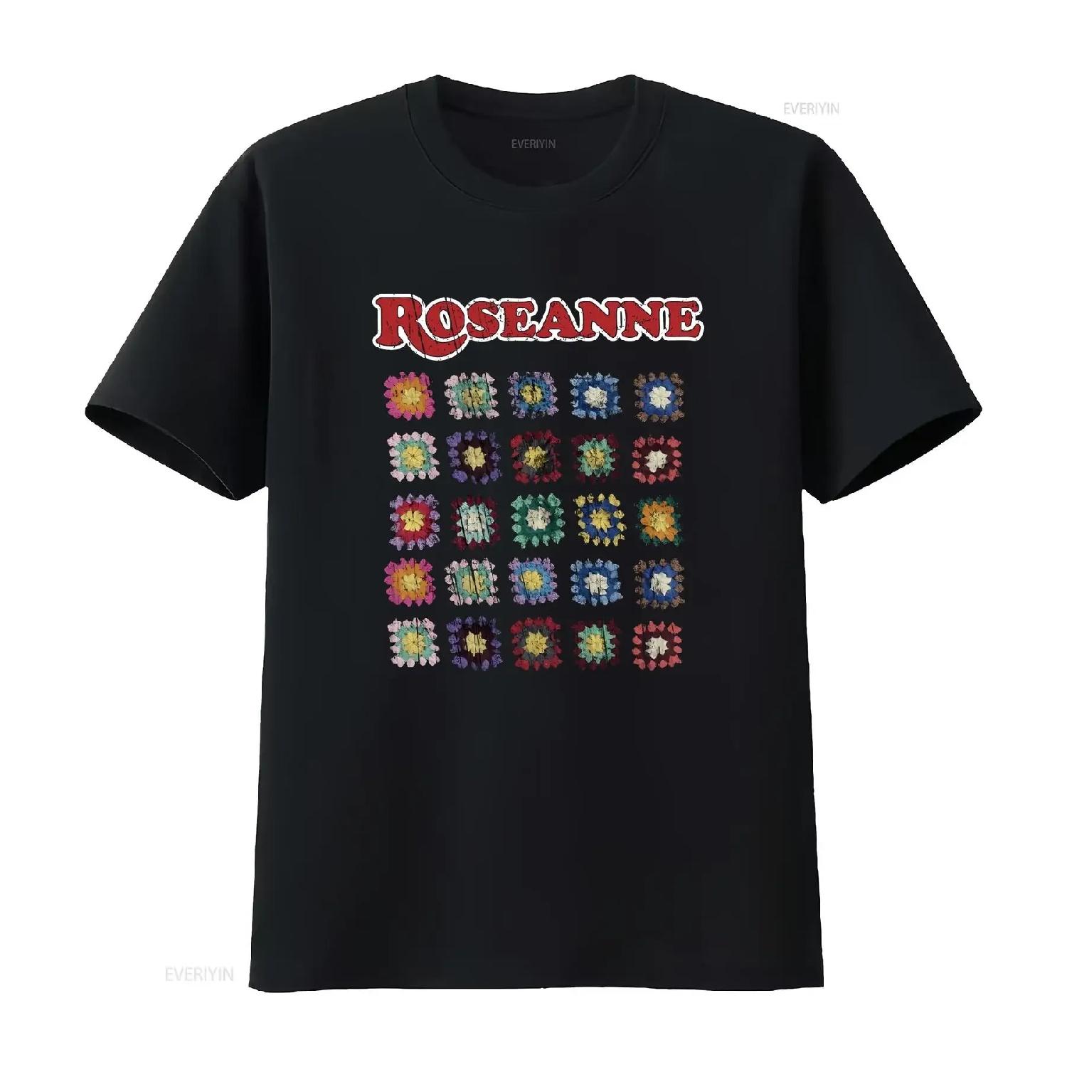 

ROSEANNE T Shirt Vintage Aesthetic Distressed AFGHAN vintage Washed Casual Versatile Breathable Stylish designer clothes homme S чёрный