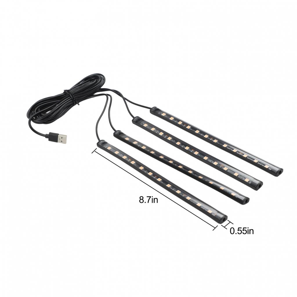 Romantic Interior Lighting Car LED Foot Light USB Car Light