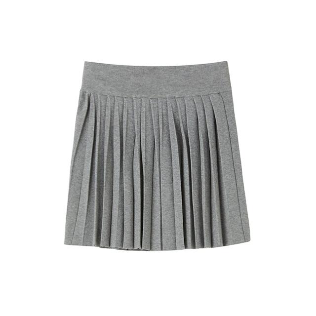 Rap Knit Pleated Mini Skirt Ar1Ws360