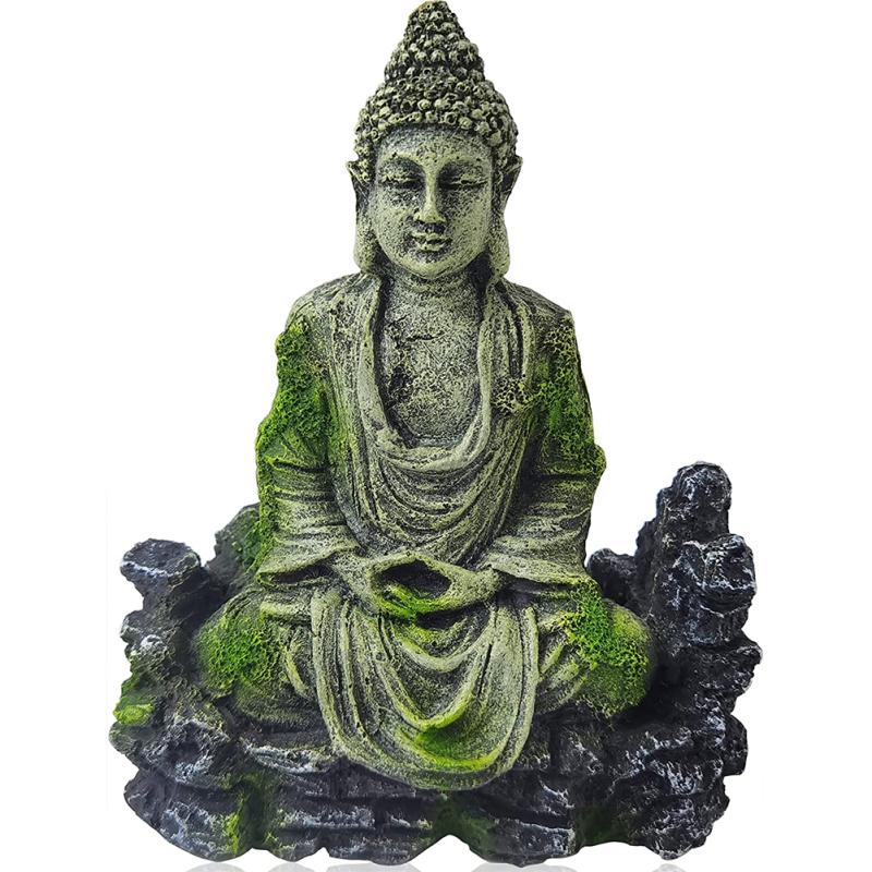 Buddha Statue Resin Crafts Fish Shrimp House Aquarium Fish Tank Landscaping Decoration Ornament