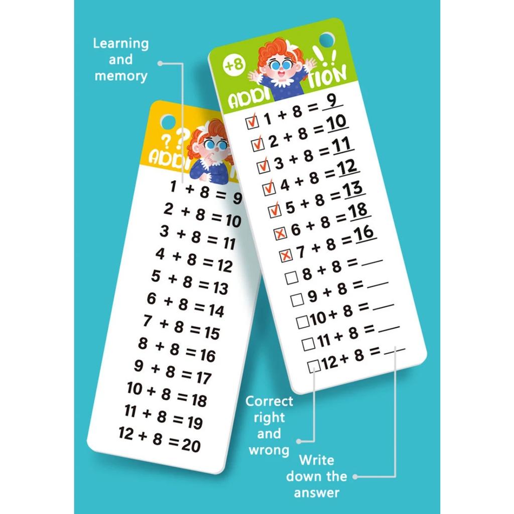 Mathematical Calculations Montessori Math Toy Beginners Practice Arithmetic Fraction Test Card Learning Tools for Primary School
