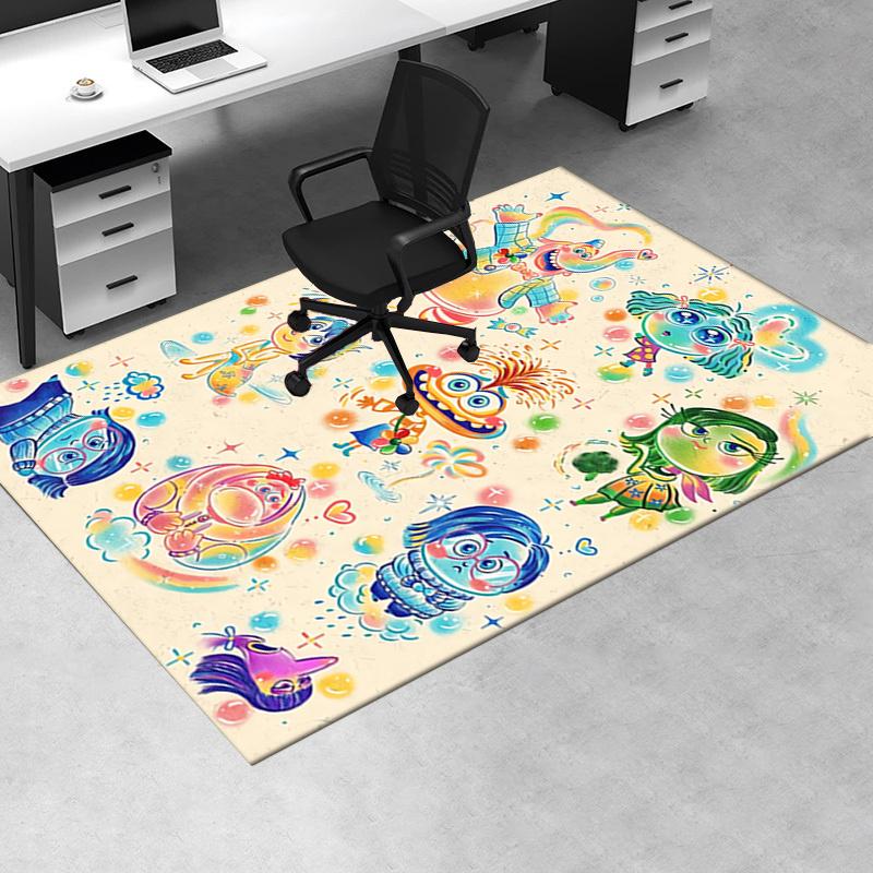 Office Rug Emotions, Characters theme 3D Printed Anti-Slip Rug-Machine Washable for Living Room