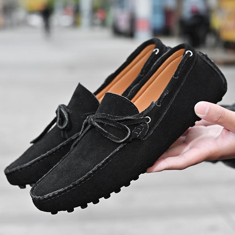 Fashion High Quality Leather Loafers Men Casual Shoes Male Driving Shoes Moccasins Slip On Men's Flats Fashion Men Shoes Size 38-49