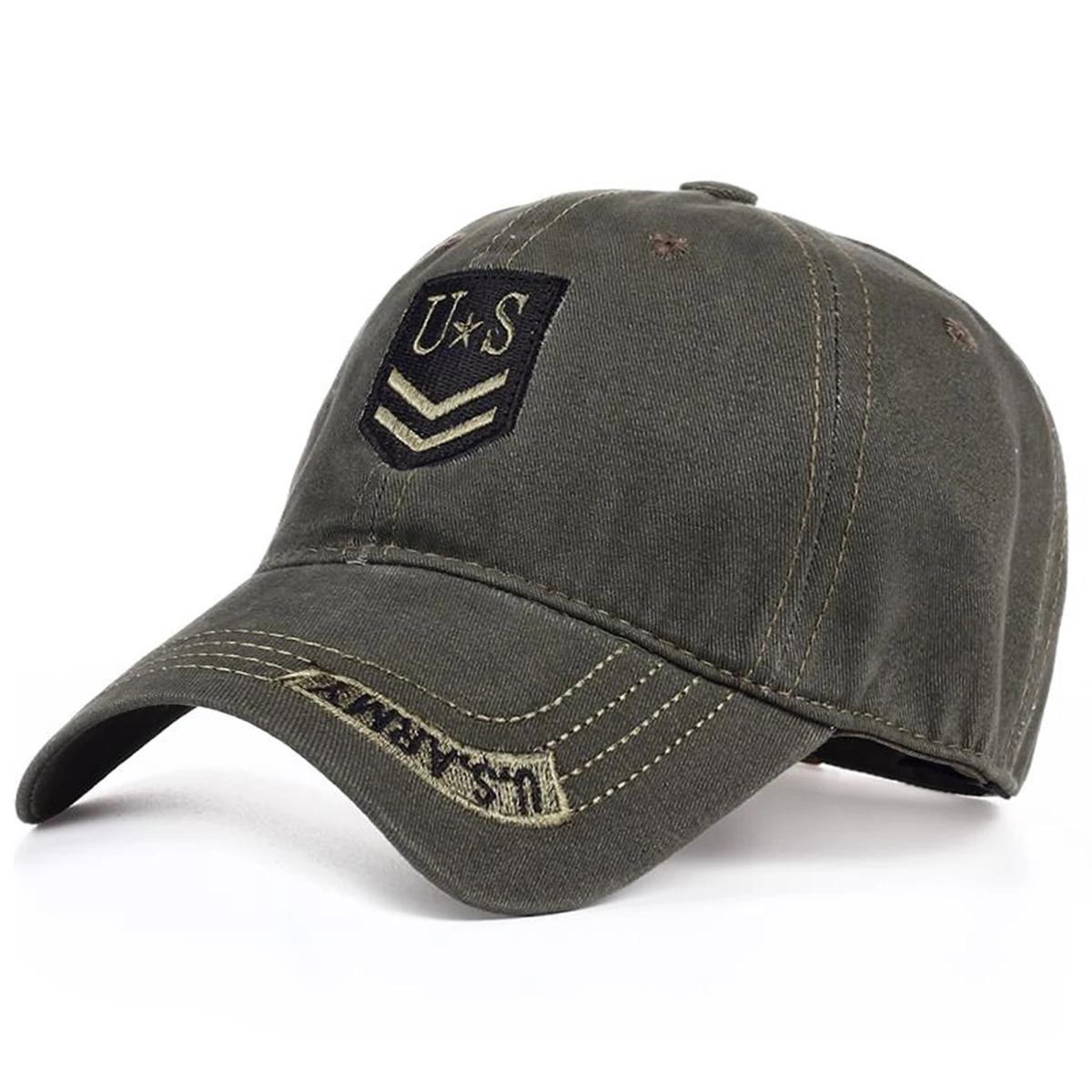 

Unisex US Letter Embroidery Baseball Caps Spring and Autumn Outdoor Adjustable Casual Hats Sunscreen Hat Sports Cap армия зеленый