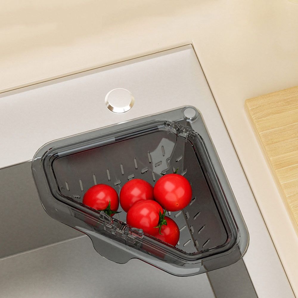 Separate Anti-leak Sink Drain Basket Detachable Openable Bottom Cover Triangle Food Waste Filter Basket Magnetic Multifunctional