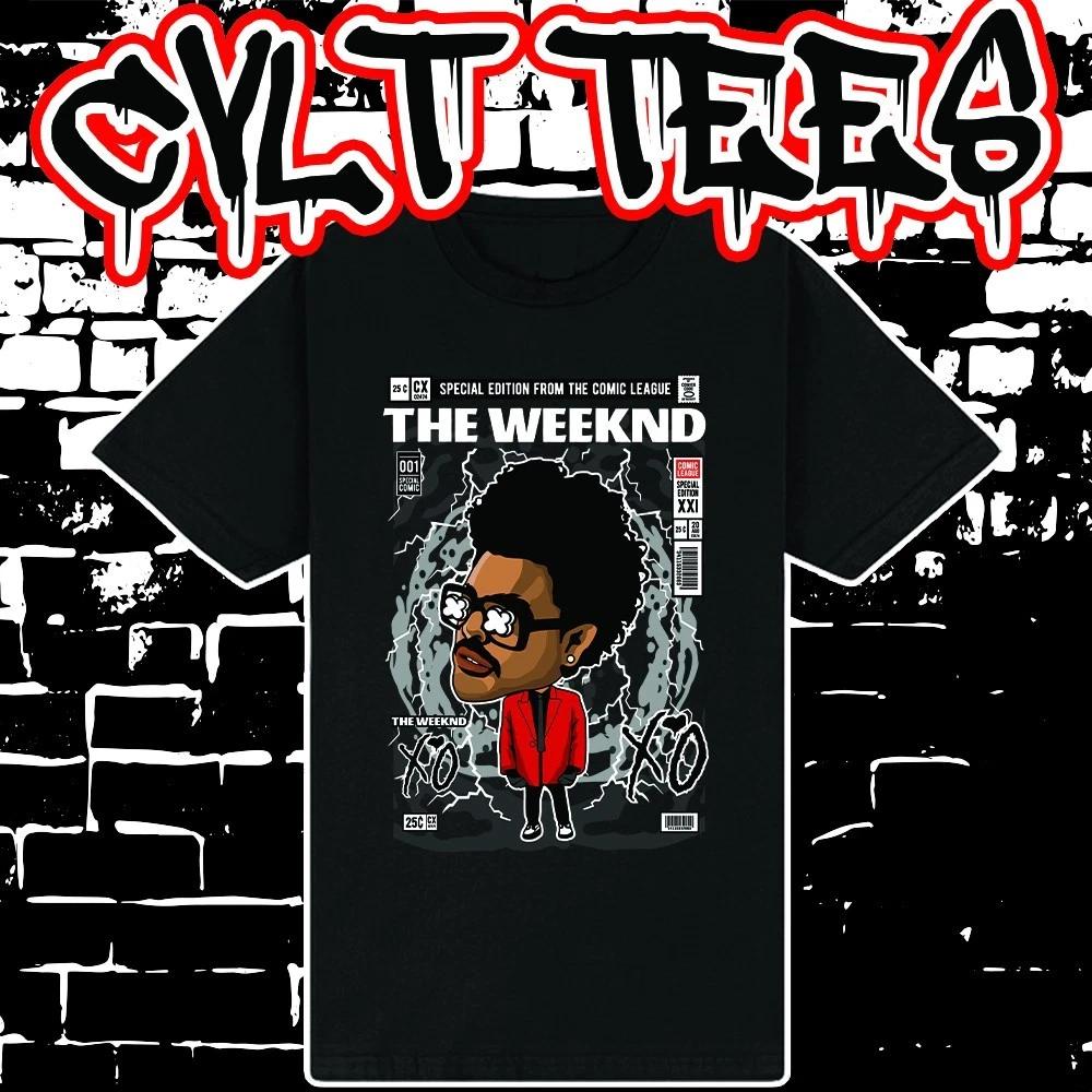 Men s and Women s T-shirts The Weeknd Comic Book Cover style Tee ~ 100% Cotton XS