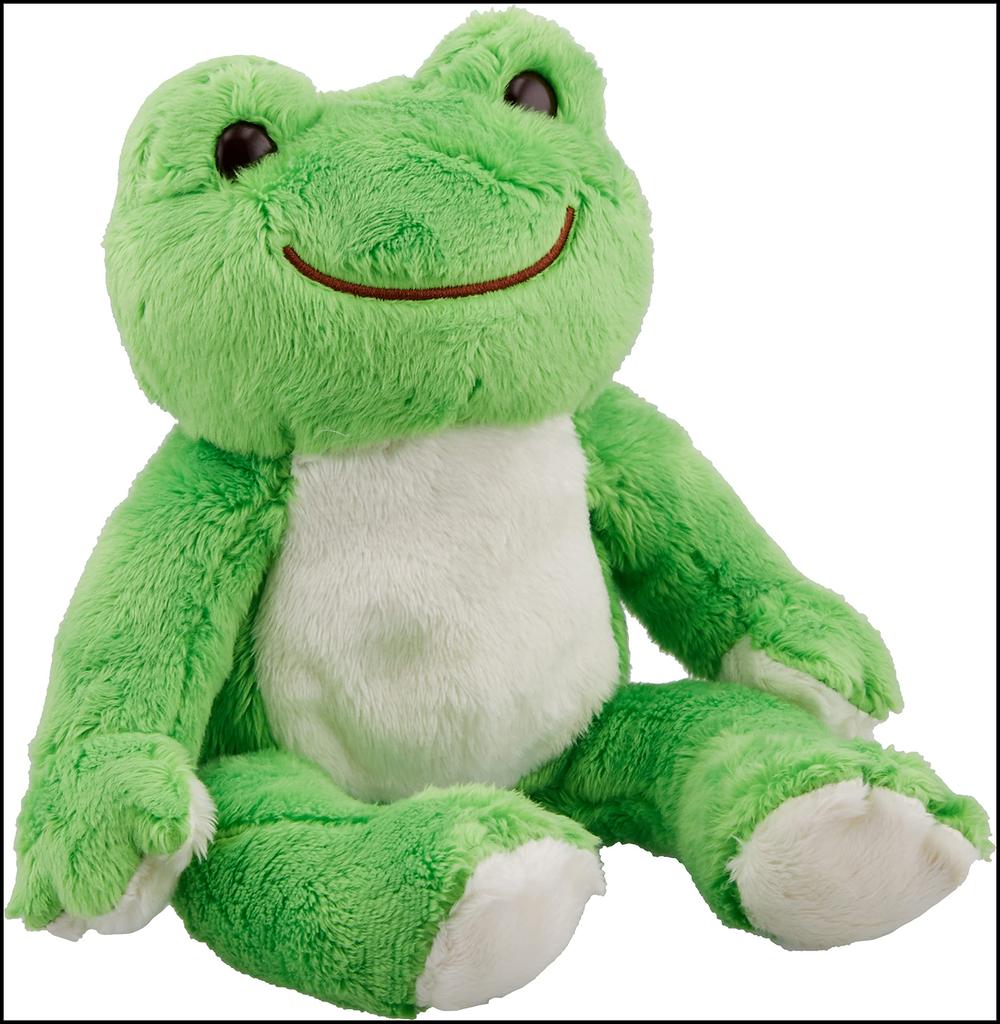 Sanrio Nakajima Corporation Pickles the Frog Rainbow Pickles Bean Doll Plush Toy Wakaba 107244-17