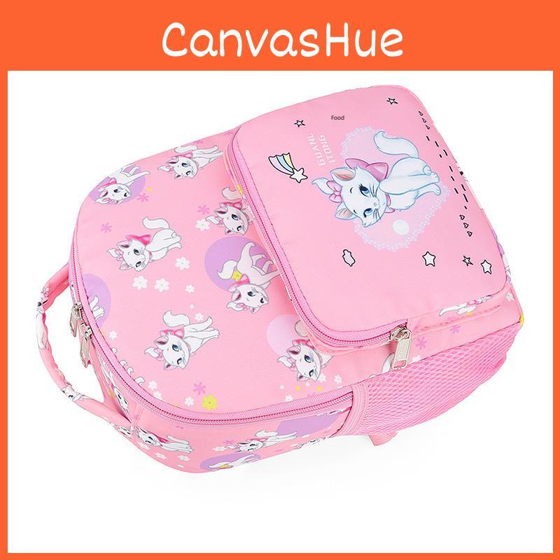 Cat Cute Bow Printed Backpack With Waterproof Nylon Material For Use School