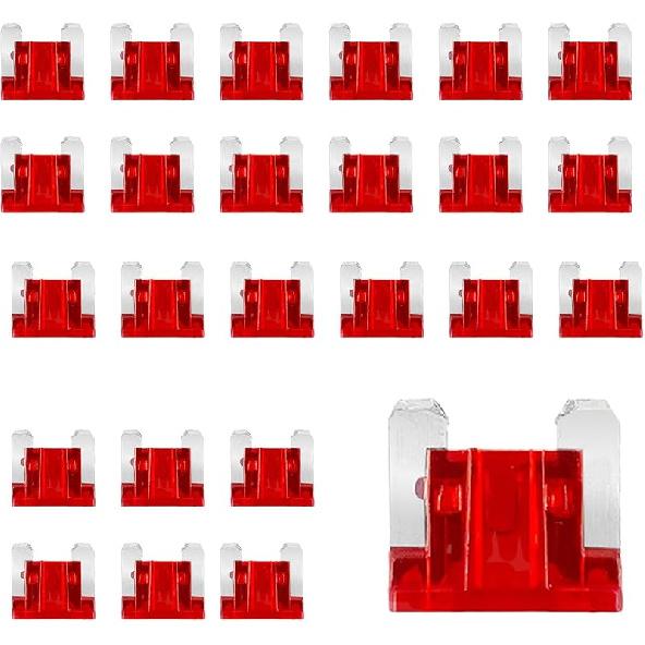25PCS 10 Amp Low Profile Mini Car Fuses, Automotive Fuse, Standard Mini Low Profile Blade Automotive Fuse, Car Accessories Short Circuit Protection 10A
