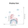 Cartoon Cute Rainbow Cloud Unicorn Glow Wall Stickers Decoration for Bedroom Girls Gift Home Decore Living Room Wall Decals