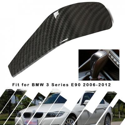 Carbon Fiber Gear Shift Knob Cover Shell For BMW 3 Series E90 E91 E93 06-12