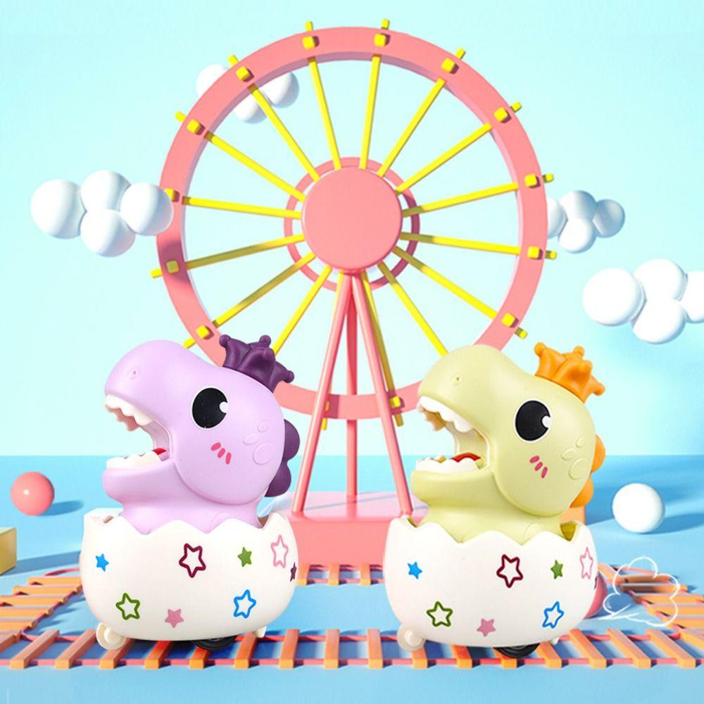 Cartoon Dinosaur Egg Car Dinosaur Egg Press Return Toy Cars Vehicles Boys