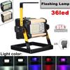 110-240V 50W Rechargeable LED Flood Light 2400LM 36 LED Floodlights Camping Portable Outdoor Flashing Lamp EU/US Plug