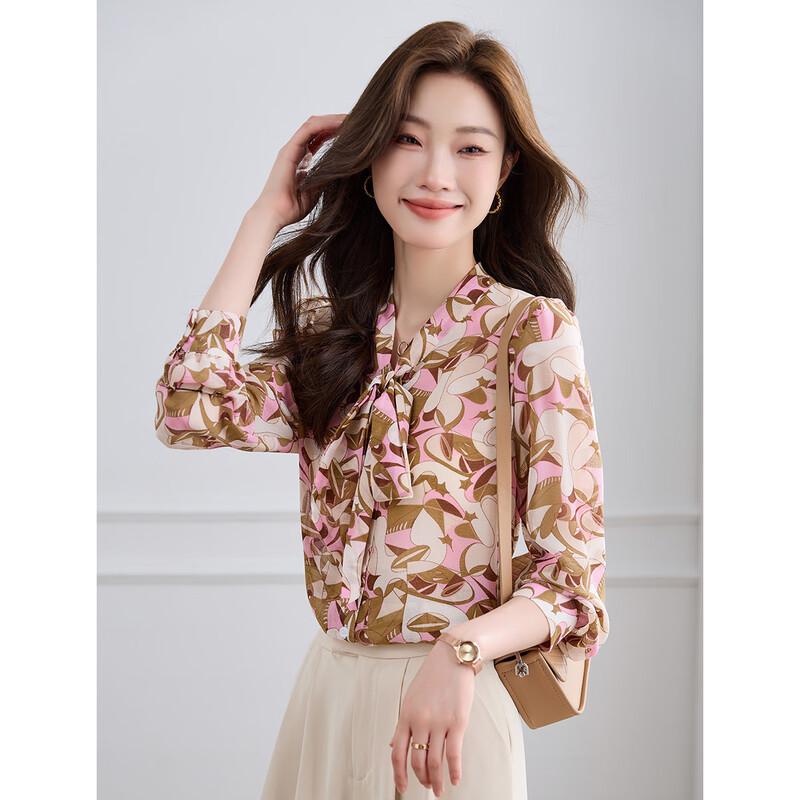 

Women s Elegant Printed Long-Sleeve Shirt XL