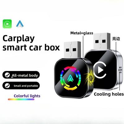 CarPlay Box 2 v 1 Bezdrátový Android Auto Adaptér Chytrý CarPlay Modul pro Bezproblémové Připojení Auta