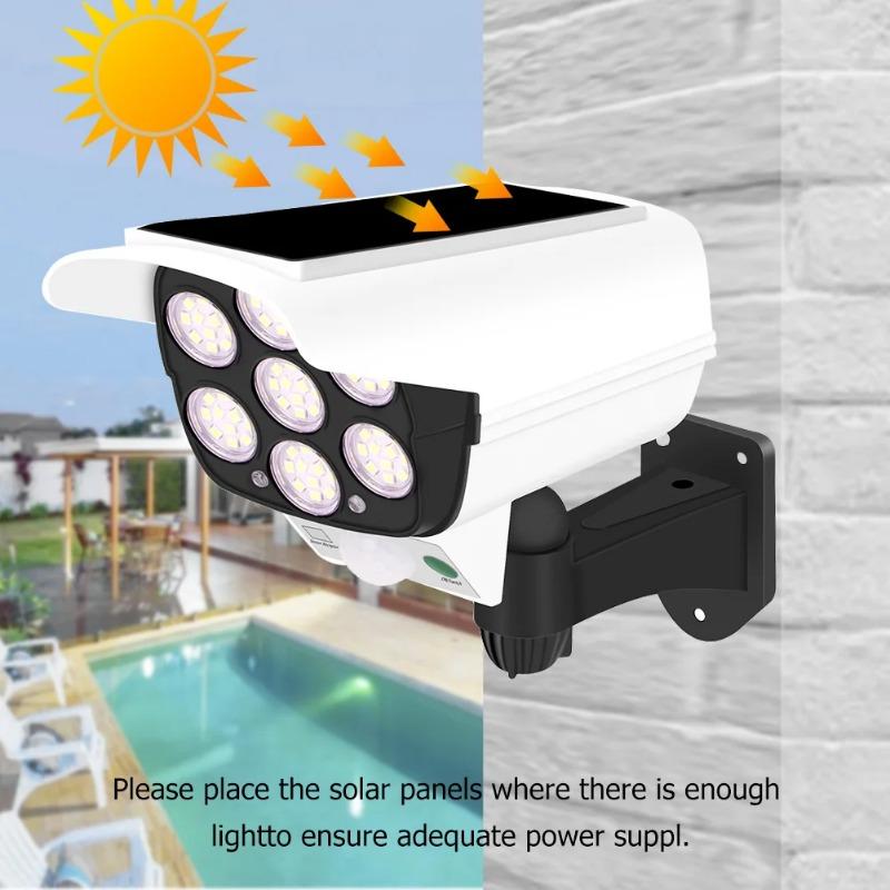 77Leds Solar Light LED Outdoor Solar Light Motion Sensor Solar Night Lamp Security Dummy Camera Lamp IP65 Waterproof Light