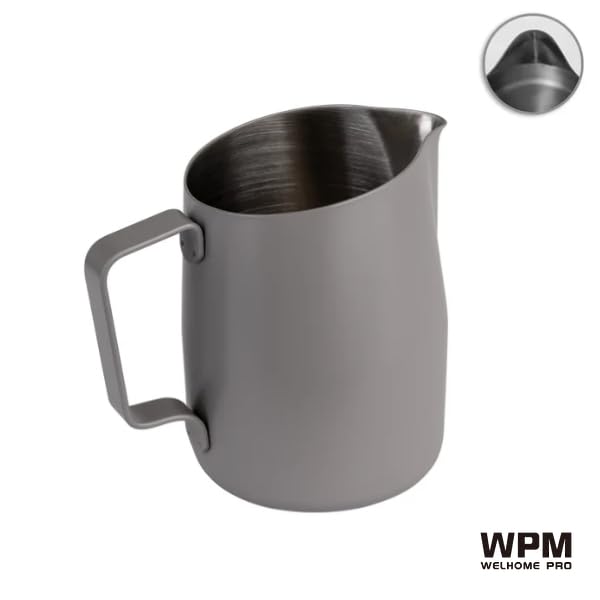 [Official] WPM | Wide Spout Milk Pitcher, 450ml, HC7122GY (Cinder Gray)