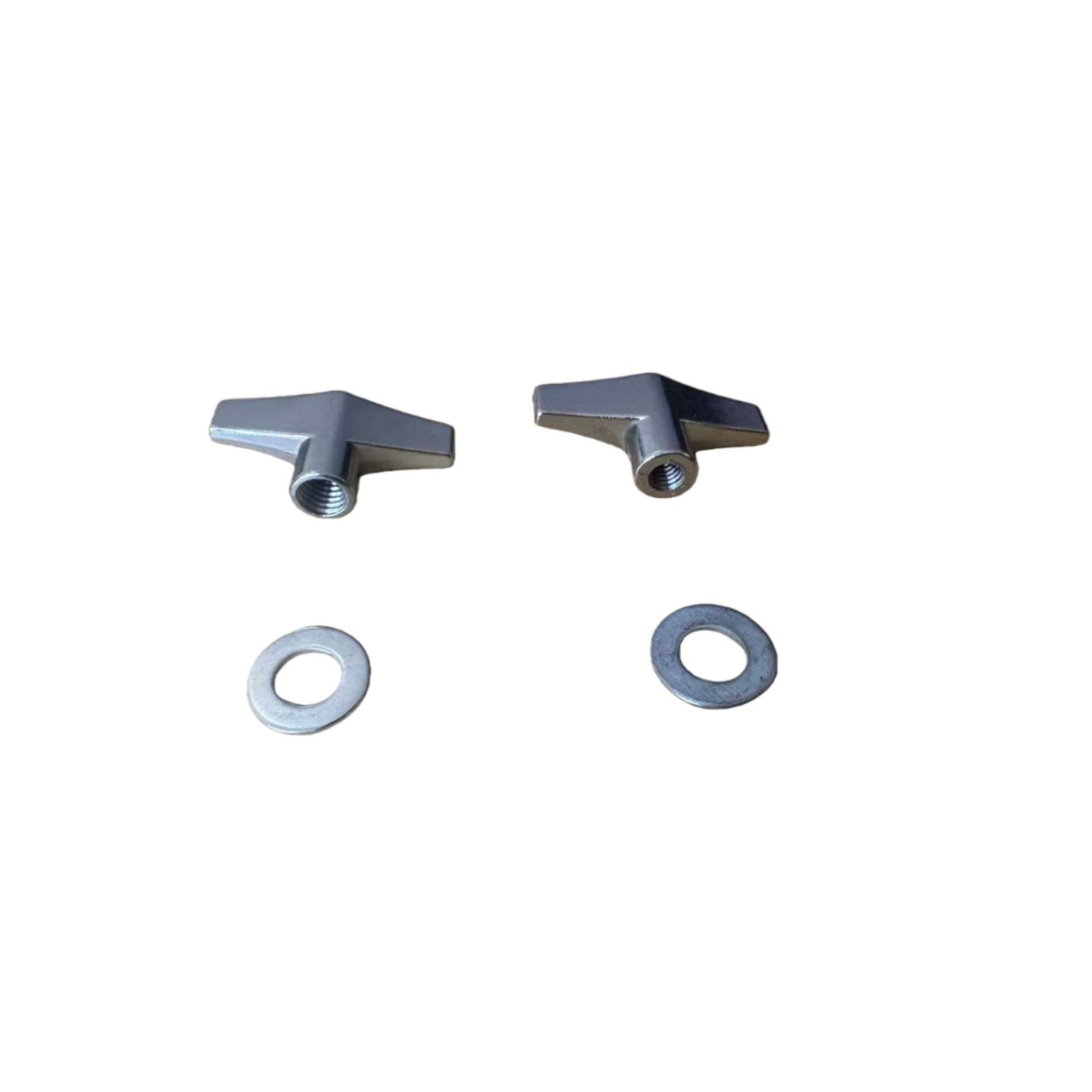 Solid M8 Wing Nut Knob for Cymbal Stand Adjustment - Butterfly Type Handle M8 solid screw knob + washer