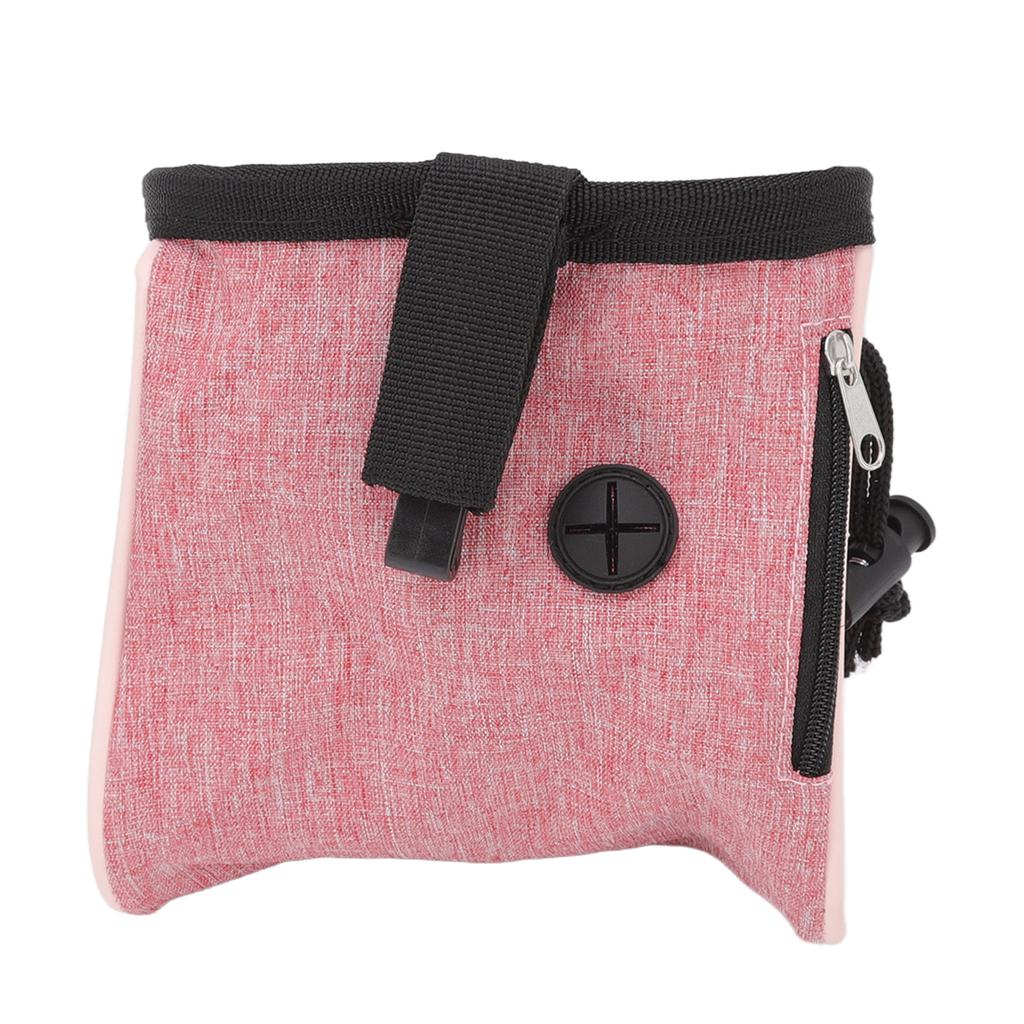 Dog Treat Pouch Collapsible Dog Walking Bag with Built In Poop Bag Dispenser for Travel Walking Outdoor