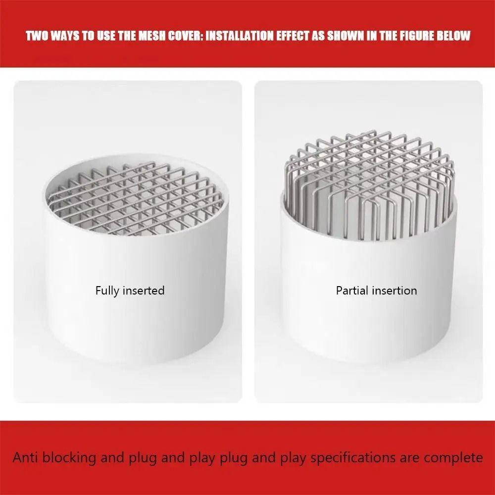 2Pcs Heavy Duty Pipe Protection Net Stainless Steel Anti-Rodent Net Cover Roof Floor Drain