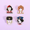 3/4Pcs Personalized  Nesting Doll Shaped Brooch Clip Creative Cartoon Commemorative Metal Jewelry Accessory Badge