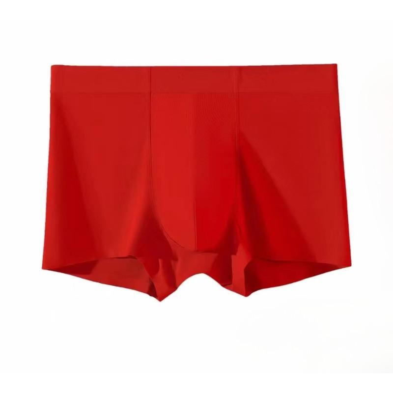 60 Jednobarevné Pánské Spodní Prádlo Bavlna Velká Velikost Spodní Prádlo Pánské Bezešvé Spodní Prádlo Prodyšné Chlapecké Boxerky