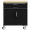 Rolling Workbench Trolley Black and Gray 75 x 45 x 85 cm
