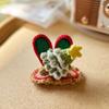 Stylish Christmas Hair Clip Eye Catching Design Hair Clip Hairpin Festive Knitted Hair Accessory for Children Christmas