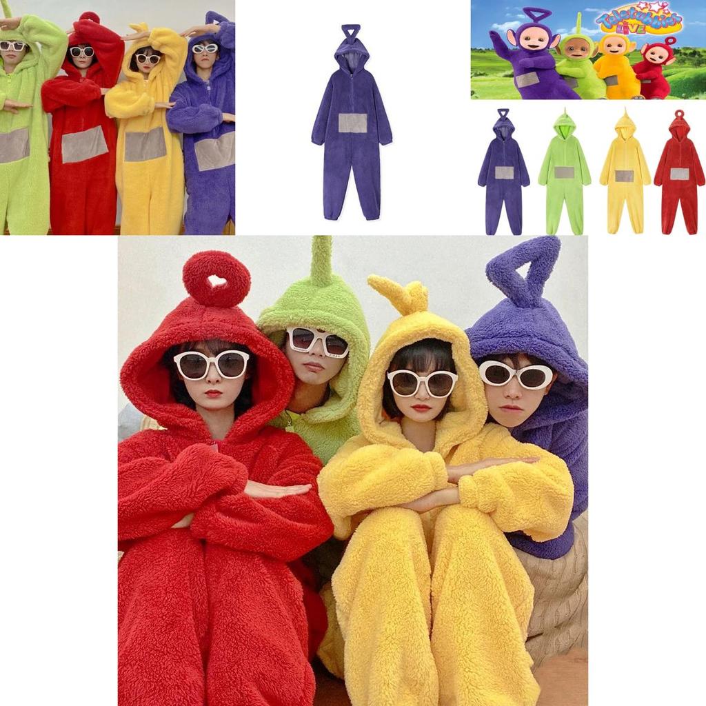 Teletubbies Cosplay Korallen Samt Nachtwäsche für ultimativen Komfort und Stil