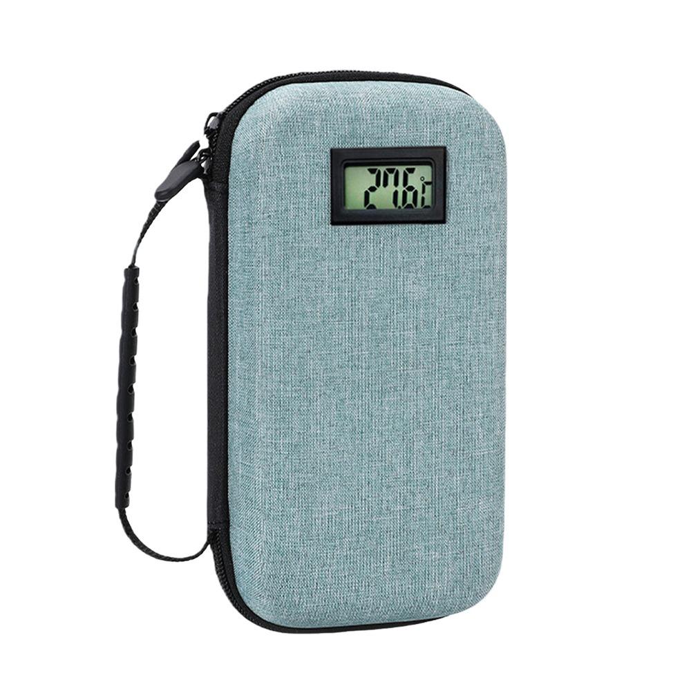 EVA Insulin Cooling Bag Waterproof with Thermometer Display Medicine Travel Cooler Thermal Insulated Glaciated Cold Storage Case