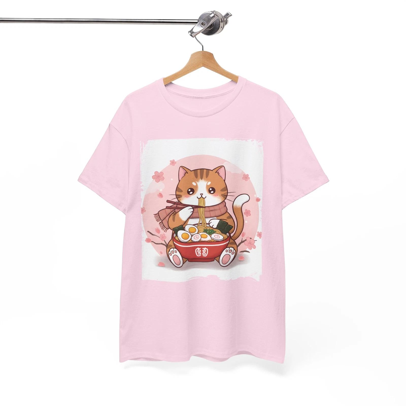 Japanese Monstar T-Shirt | CAT-EATING-RAMEN-JAPANESE Shirt 4XL