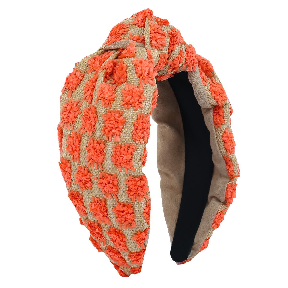 

Соломенный цветок узел повязка на голову ободок украшение для волос аксессуары для волос