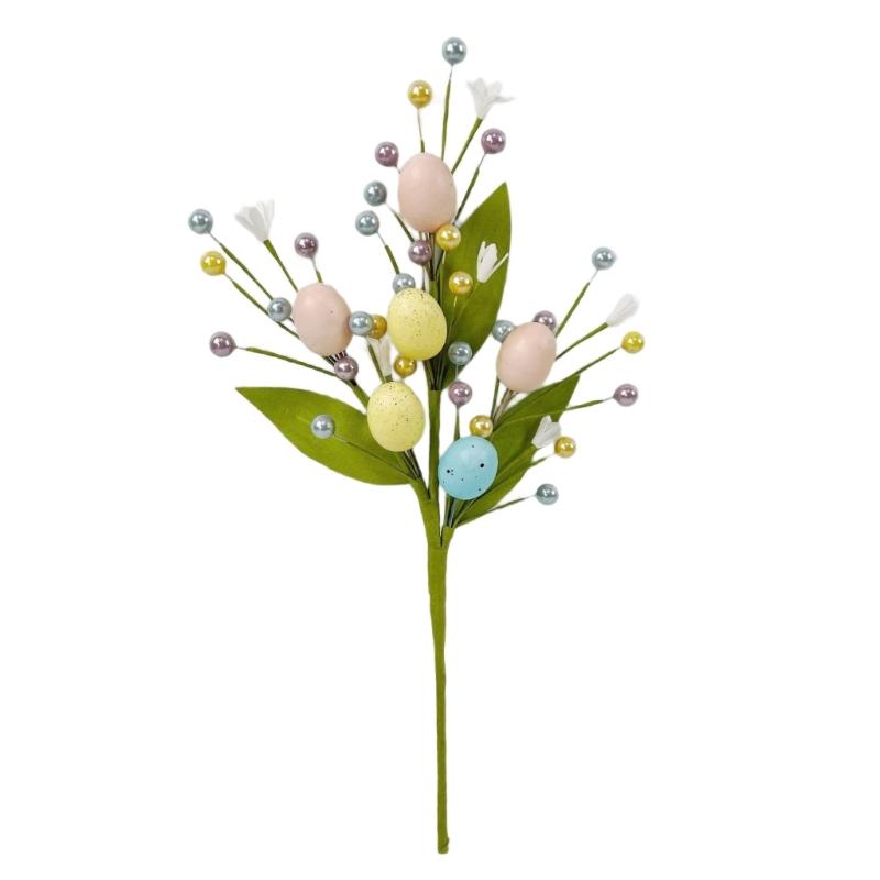 Easter Tree Branch Colorful Eggs Artificial Flower Arrangements Bouquets Decoration Wedding Festival Parties Ornament