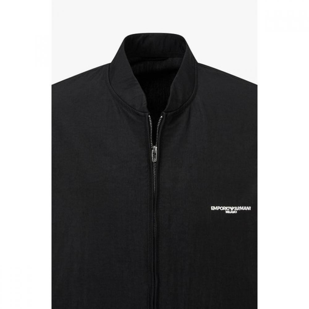 Emporio Armani Men S Logo Embroidery String Hem Jacket A516110033