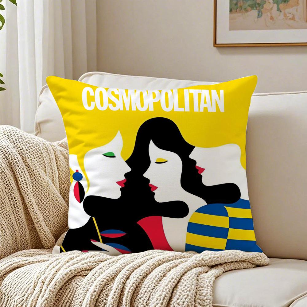 Confident Femaleoriented Style CCosmopolitan Cushion Cover Pillowcase Antidustmite living Room Sofa Decor Cushion Room