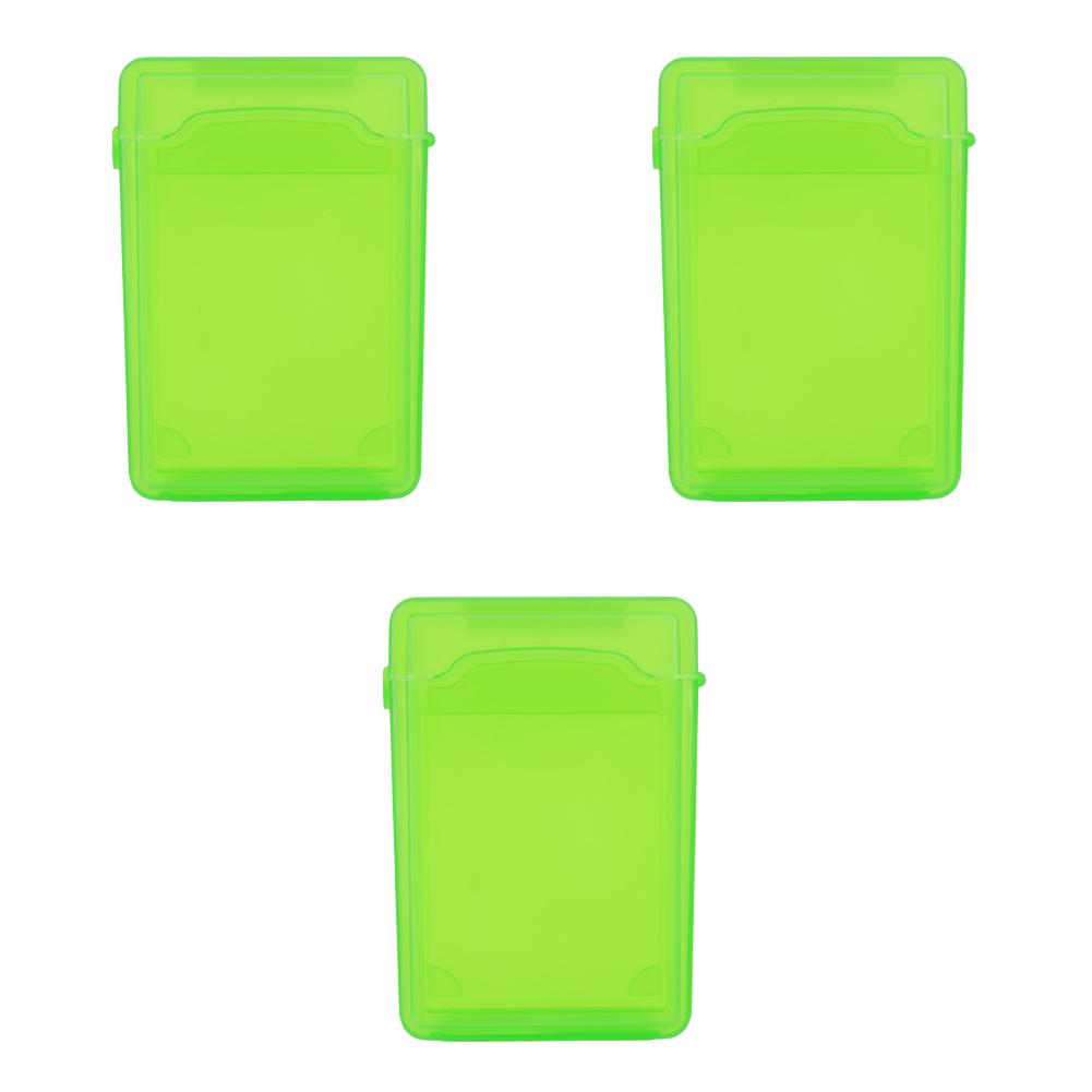 Caixa de Armazenamento para Disco Rígido IDE SATA de 3,5 Polegadas Capa de Plástico à Prova de Choque para Disco Rígido Externo Caixa de Armazenamento Multicolorida