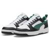 New PUMA Rebound V6 Low 'White Black Green' 392328-23